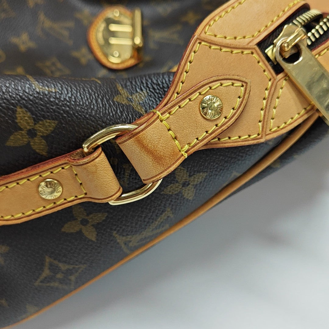 STRESA Monogram Coated Canvas Brown
