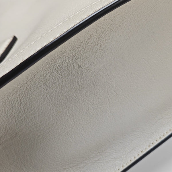 Diana Small Calfskin White
