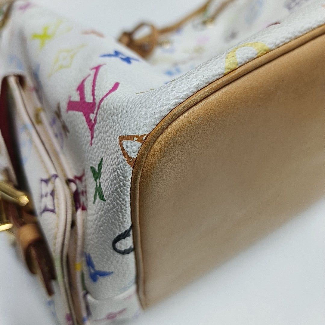 NÉONOÉ MM Monogram Coated Canvas White