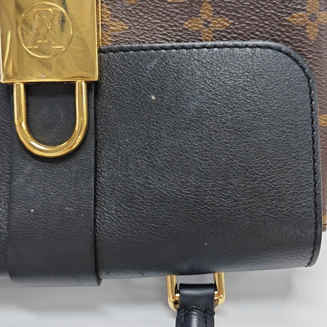LOCKY BB Monogram Coated Canvas Brown