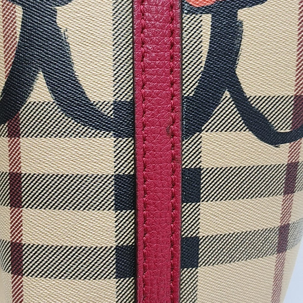 Coated Canvas Tote Bag Beige