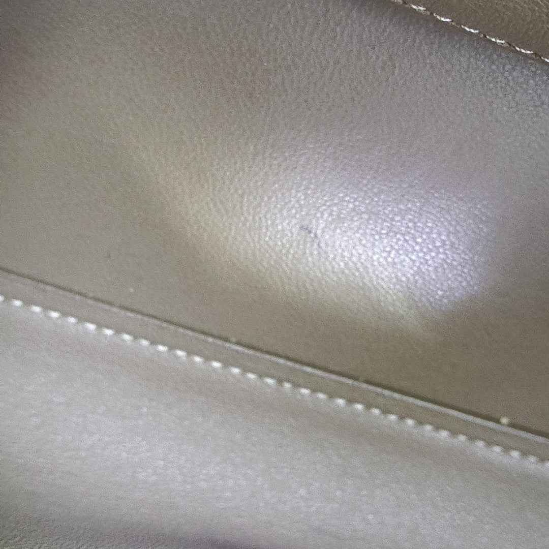 TRAPEZE Small Calfskin Beige