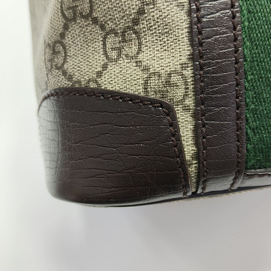 Monogram Coated Canvas Top Handle Bag Beige