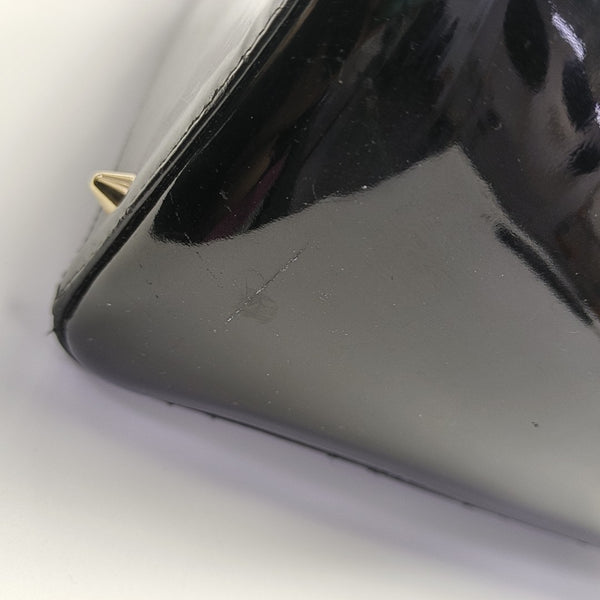 Lady Dior Medium Cannage Patent Leather Black