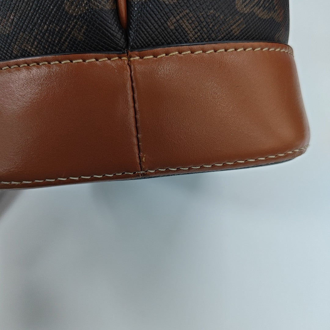 TRIOMPHE CANVAS Small Coated Canvas Brown