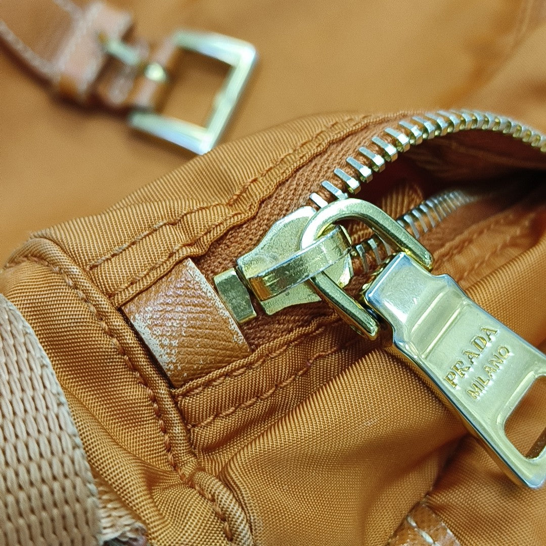 Fabric Shoulder Bag Orange