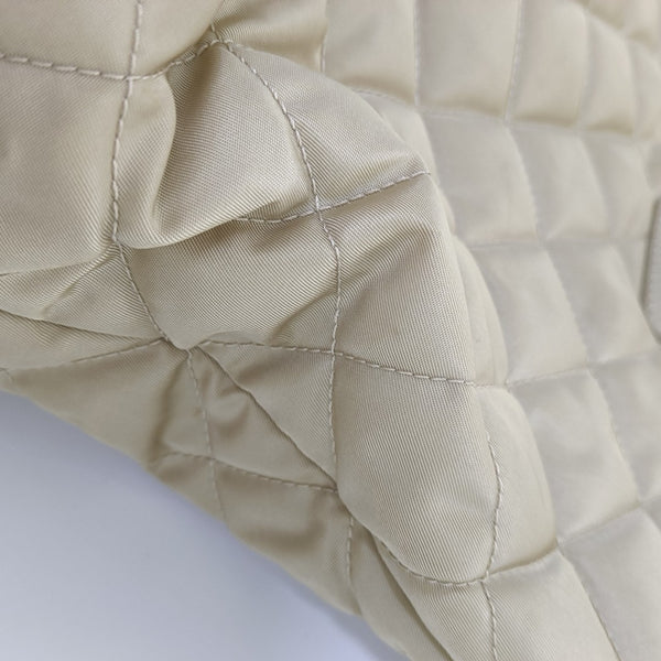 Quilted Nylon Beige