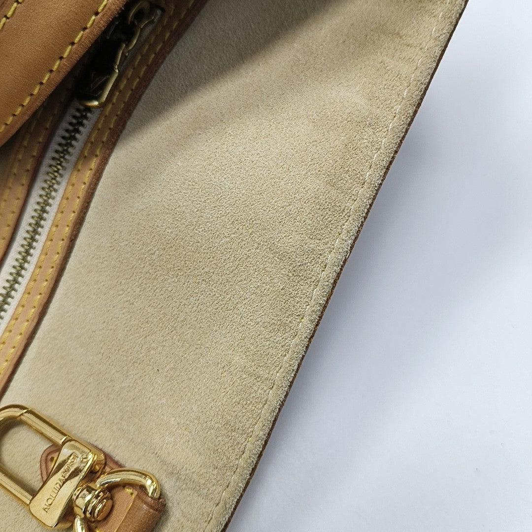 HAMPSTEAD MM Damier Azur Coated Canvas White