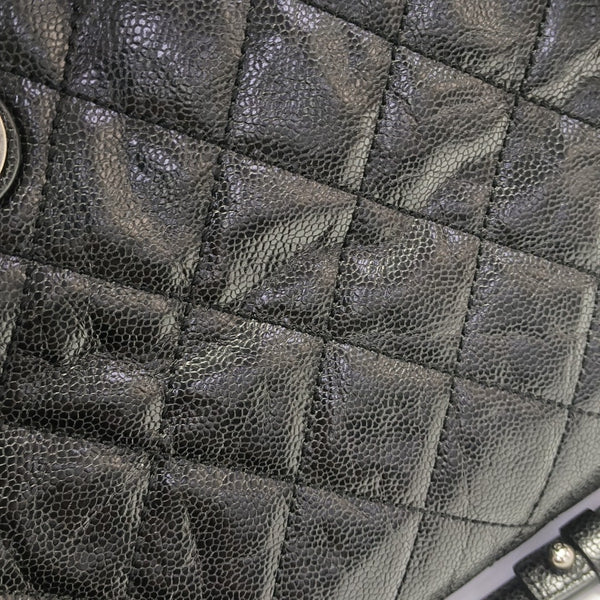 Quilted Calfskin Tote Bag Black