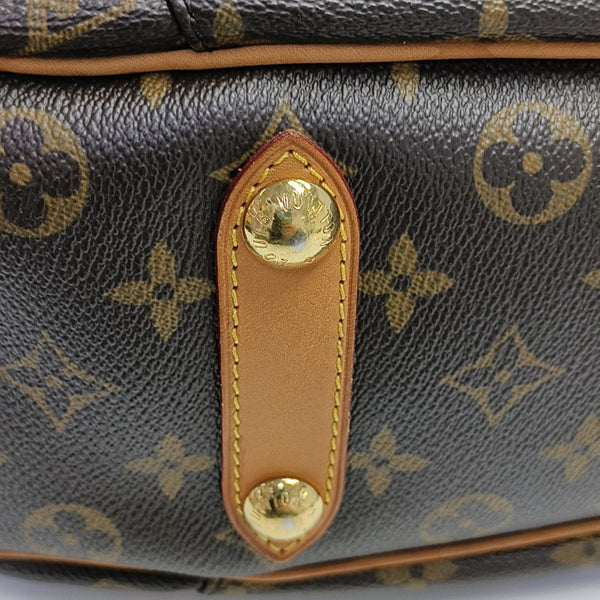 GALLIERA Monogram Coated Canvas Brown