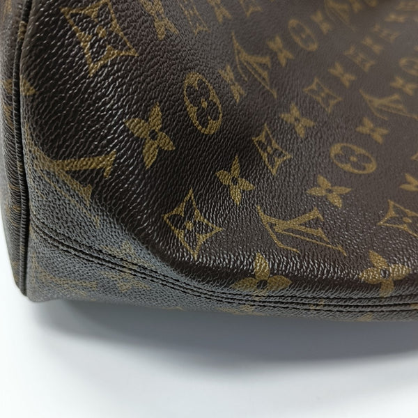 NEVERFULL MM Monogram Coated Canvas Brown