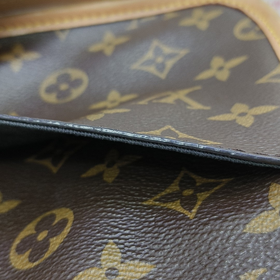 DIANE Monogram Coated Canvas Brown