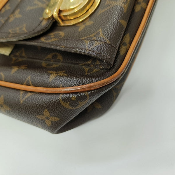 HUDSON GM Monogram Coated Canvas Brown