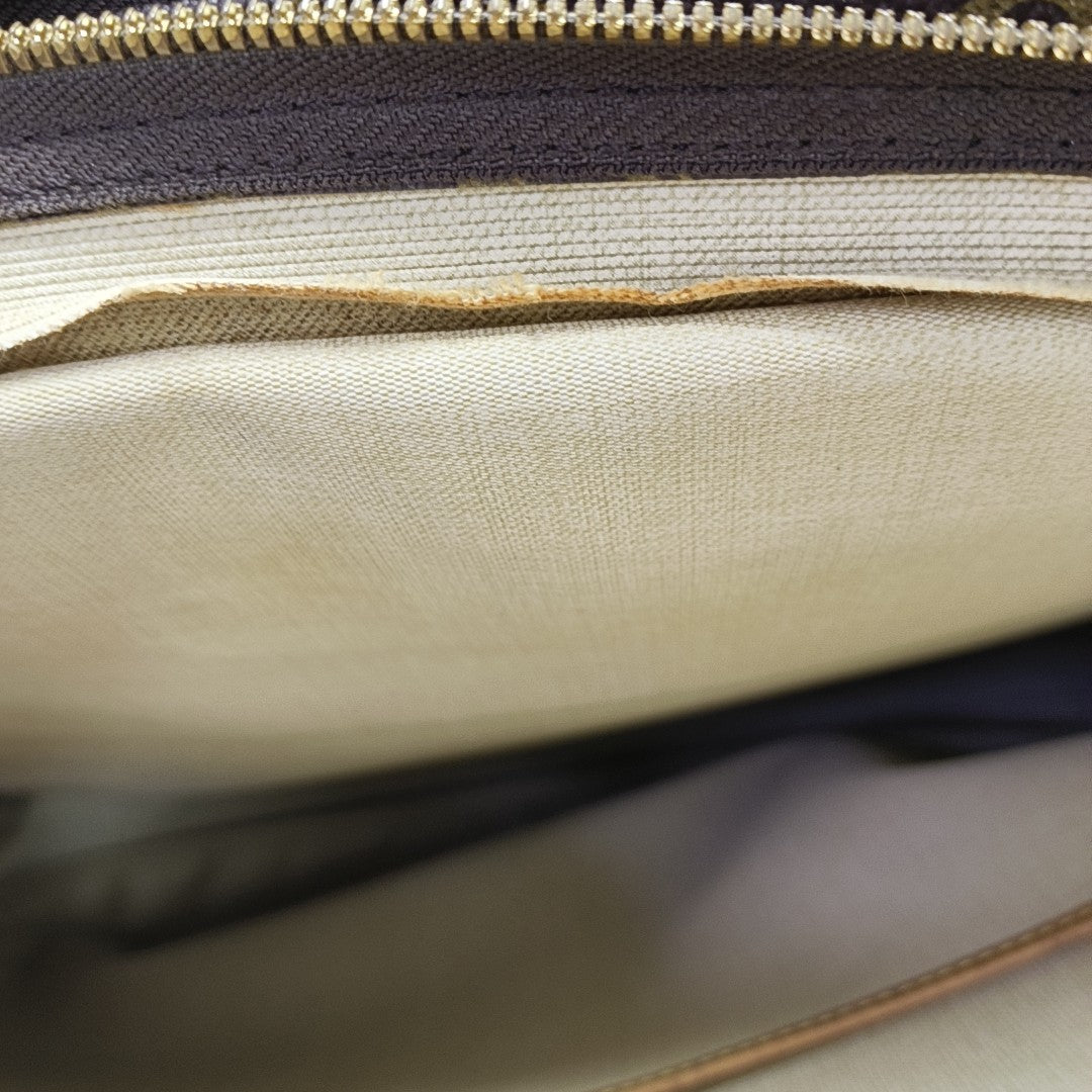 ALIZÉ Monogram Coated Canvas Brown