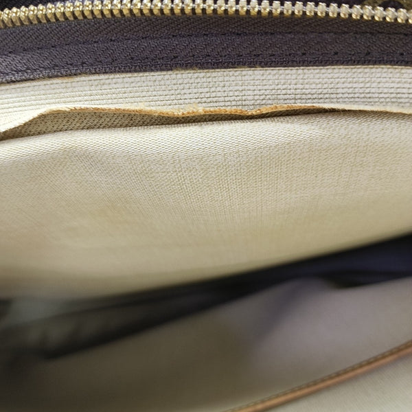 ALIZÉ Monogram Coated Canvas Brown