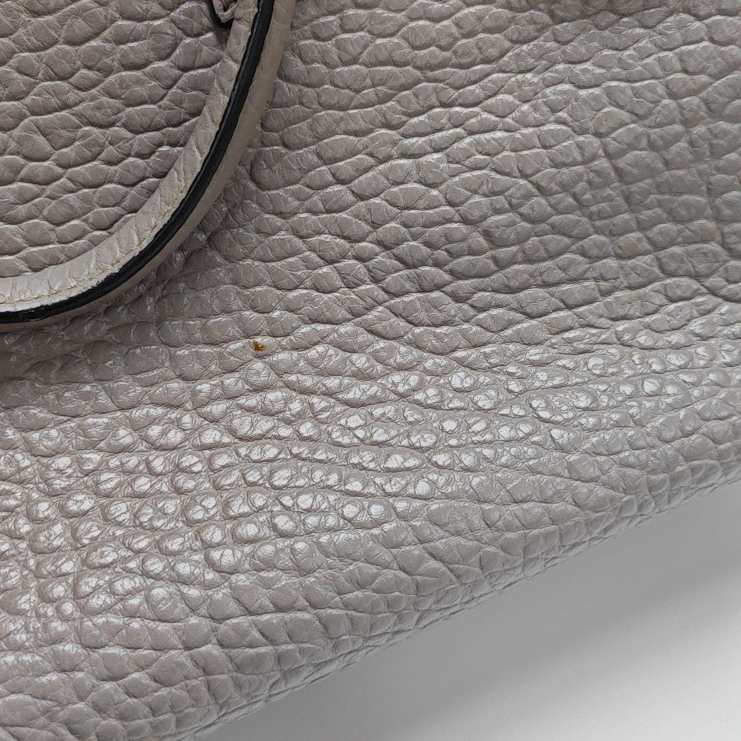 Calfskin Shoulder Bag Gray