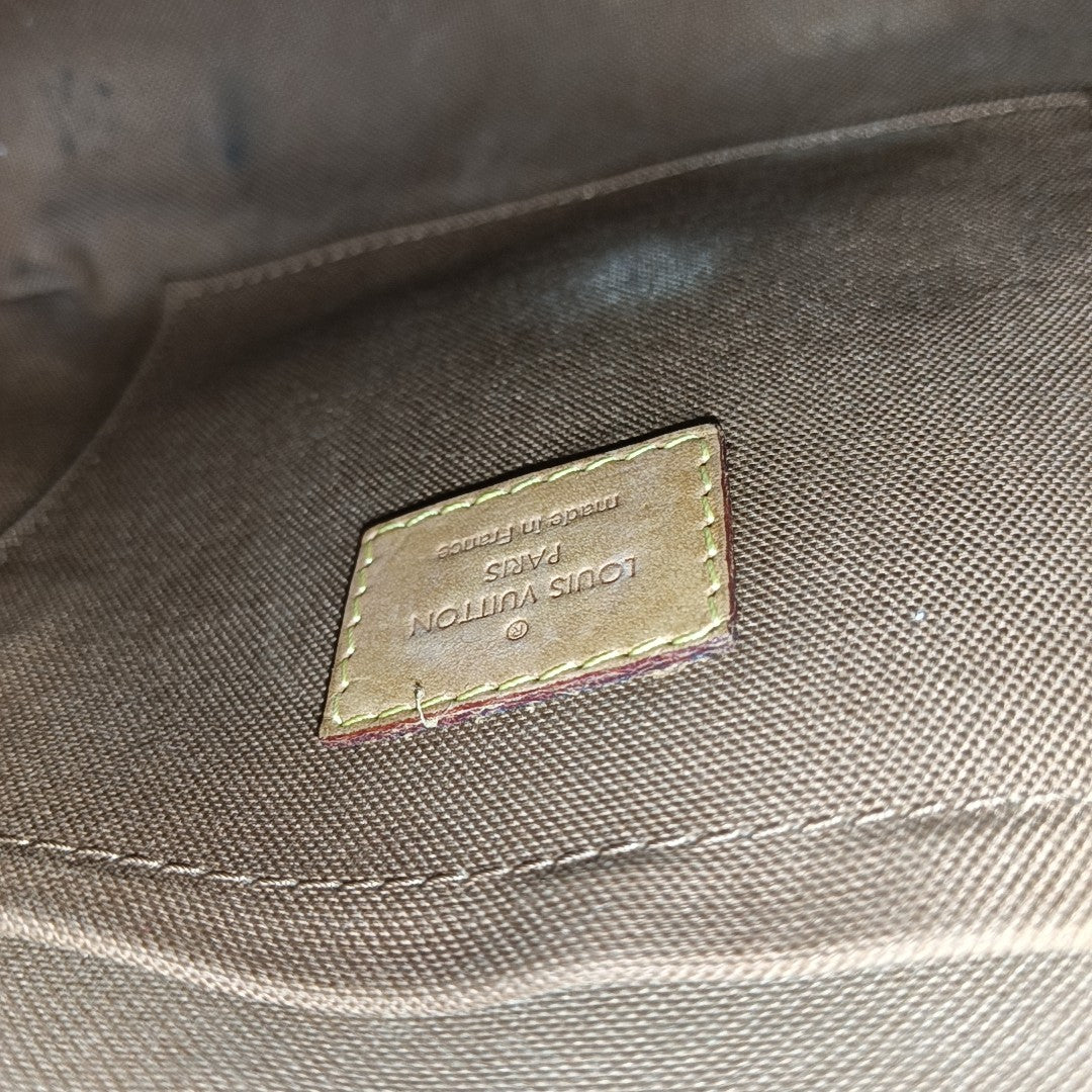 GALLIERA Monogram Coated Canvas Brown