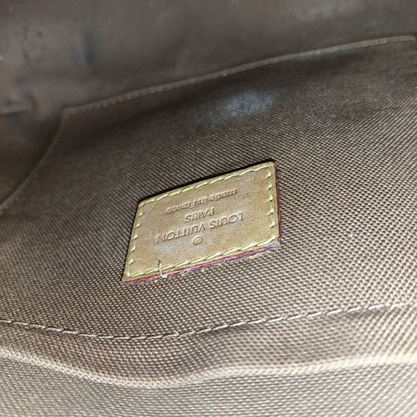 GALLIERA Monogram Coated Canvas Brown