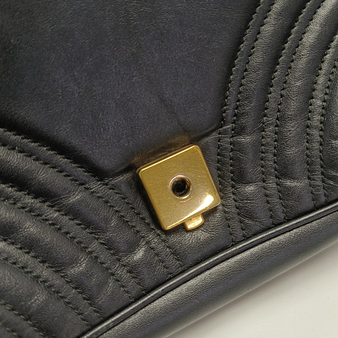GG Marmont Medium Quilted Calfskin Black