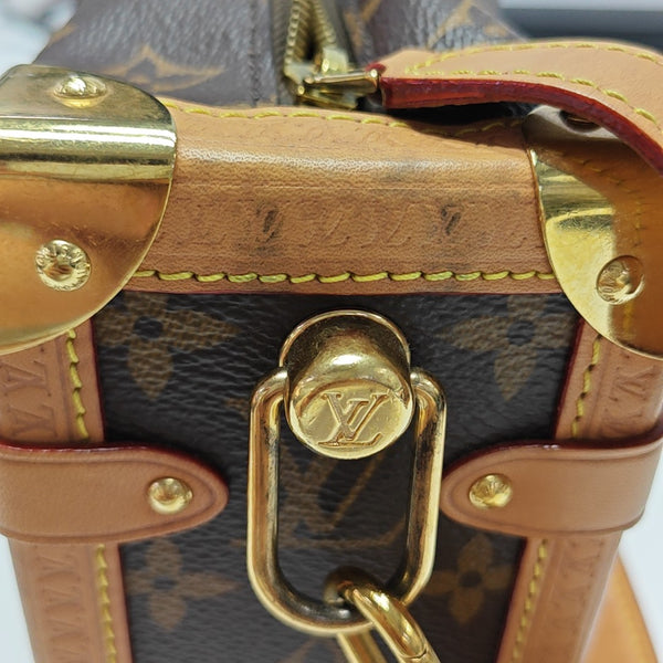 SIDE TRUNK MM Monogram Coated Canvas Brown