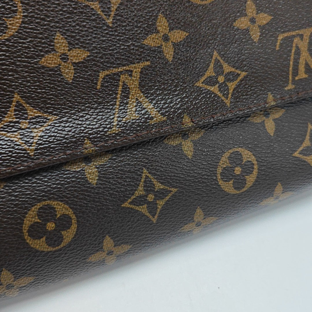 SOLOGNE PM Monogram Coated Canvas Brown