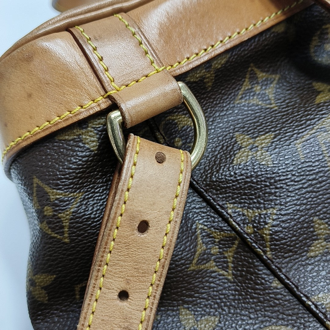 MONTSOURIS MM Monogram Coated Canvas Brown
