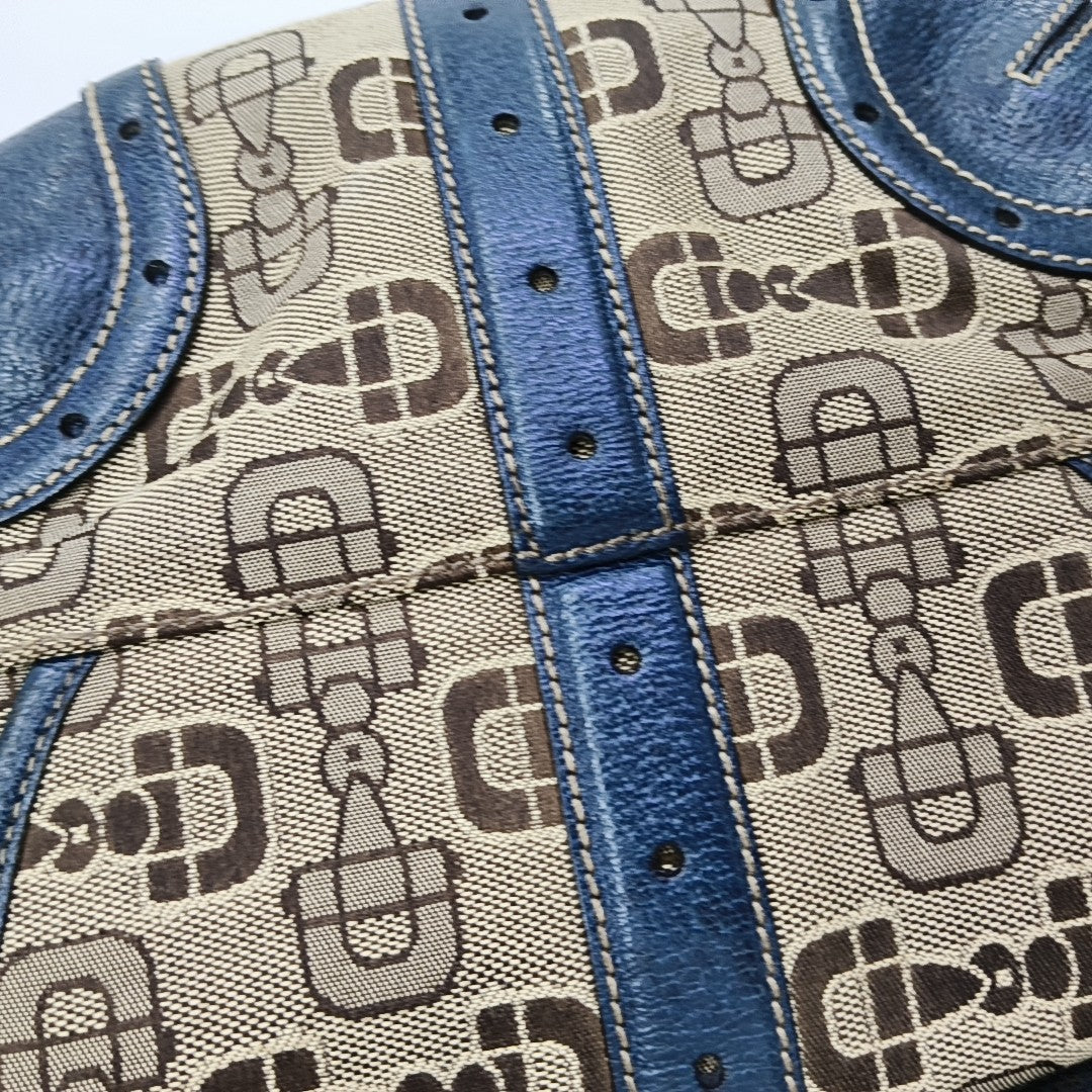 Fabric Shoulder Bag Brown