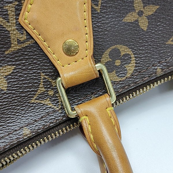 SPEEDY 30 Monogram Coated Canvas Brown