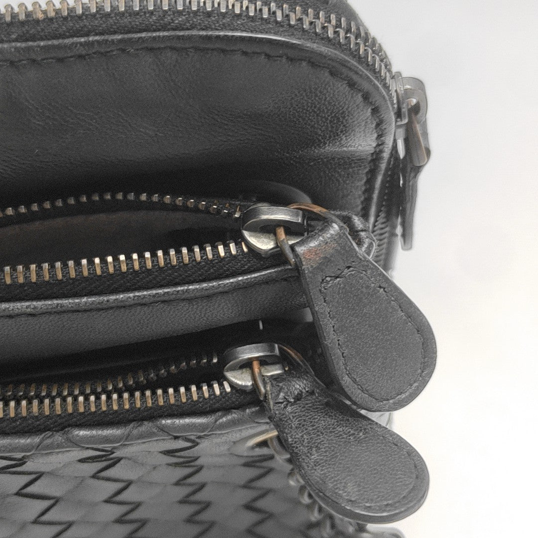 Calfskin Top Handle Bag Black