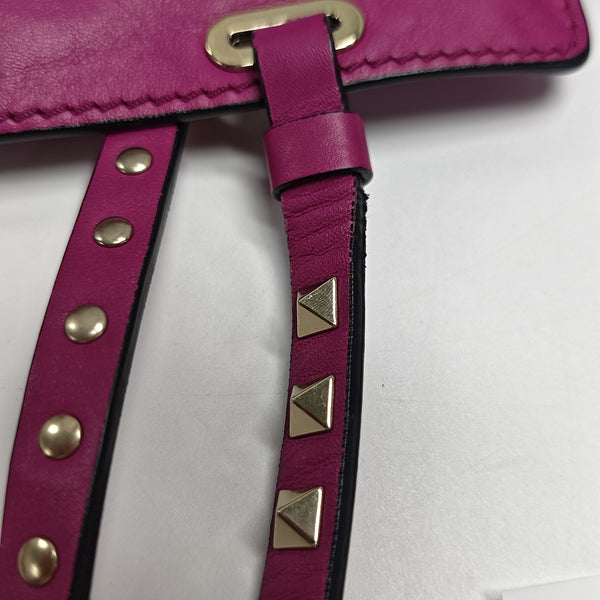 Rockstud Calfskin Purple