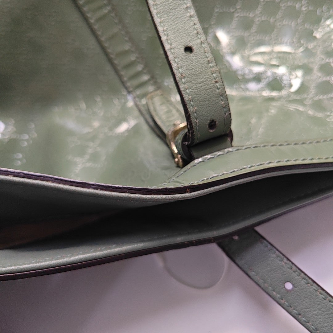 Microguccissima Monogram Calfskin Green