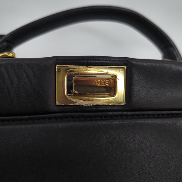 Peekaboo Extra Small Lambskin Black