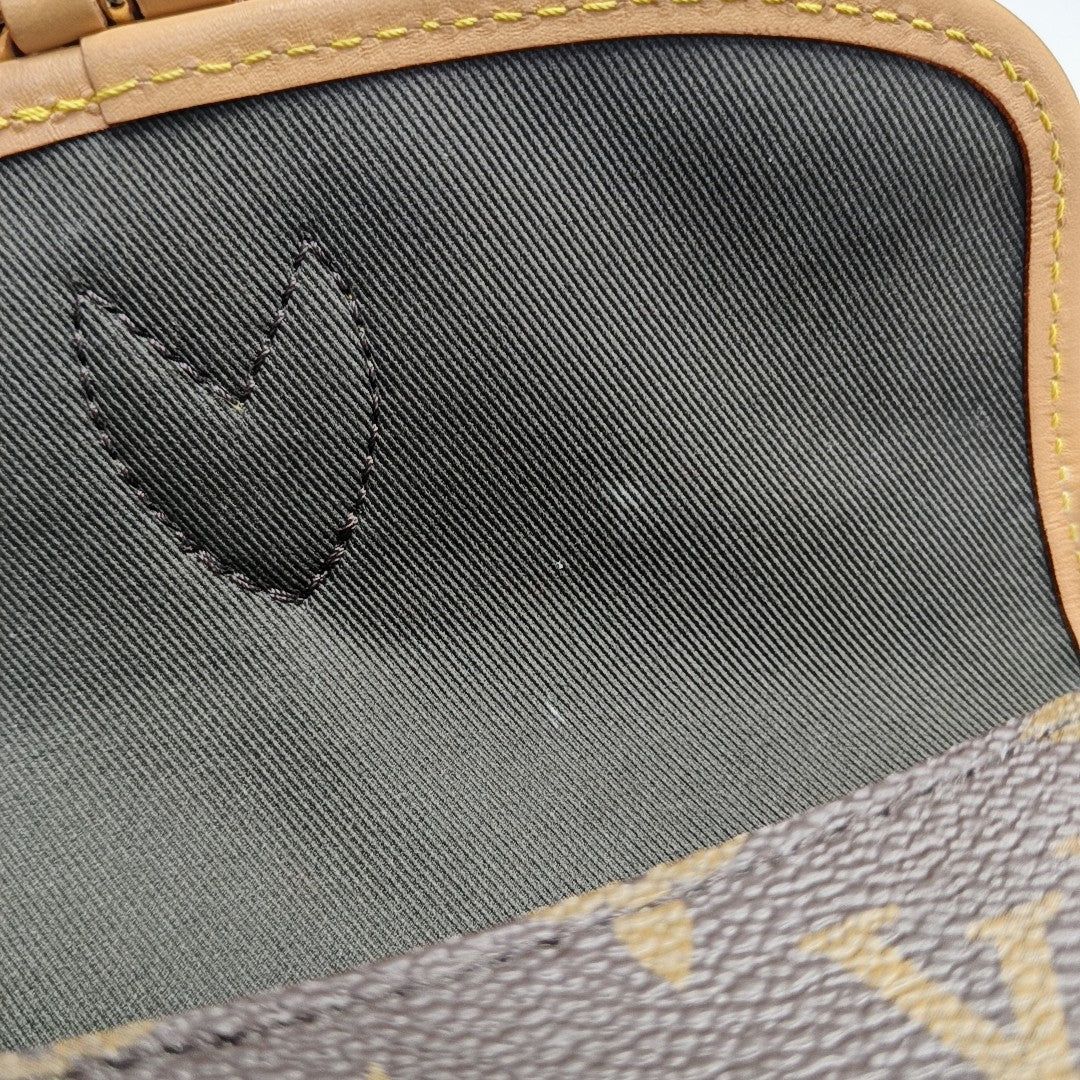 DIANE Nano Monogram Coated Canvas Brown