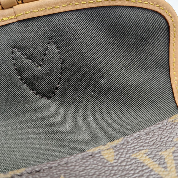 DIANE Nano Monogram Coated Canvas Brown