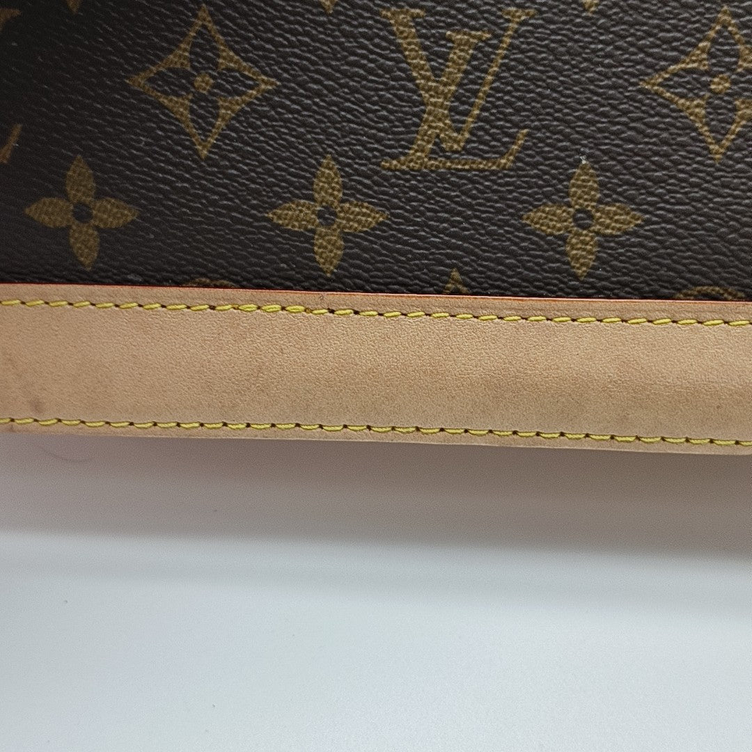 ALMA BB Monogram Coated Canvas Brown