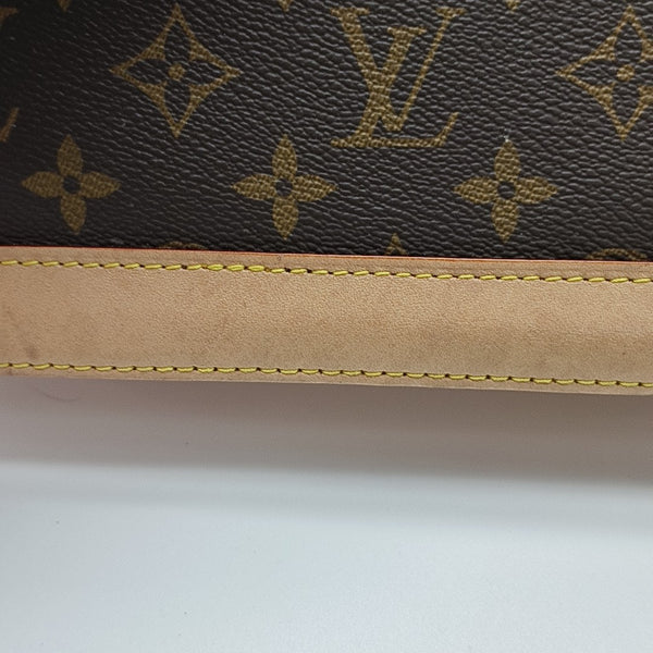 ALMA BB Monogram Coated Canvas Brown