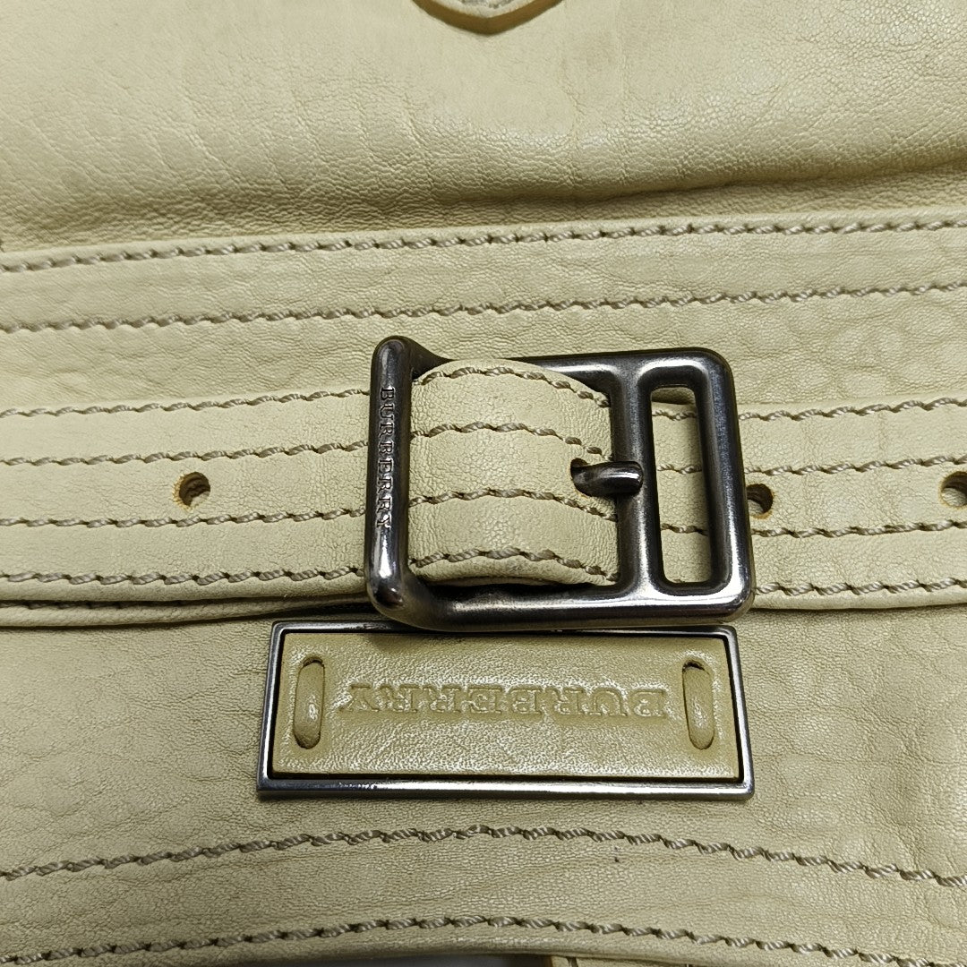 Calfskin Shoulder Bag Beige