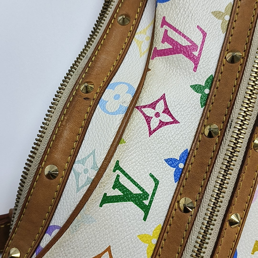 LV × TM BOULOGNE Monogram Coated Canvas White
