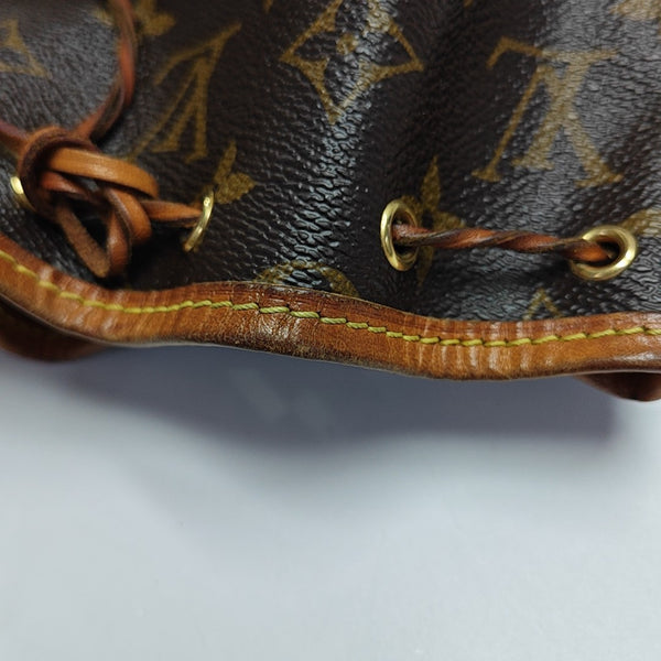 NÉONOÉ Nano Monogram Coated Canvas Brown
