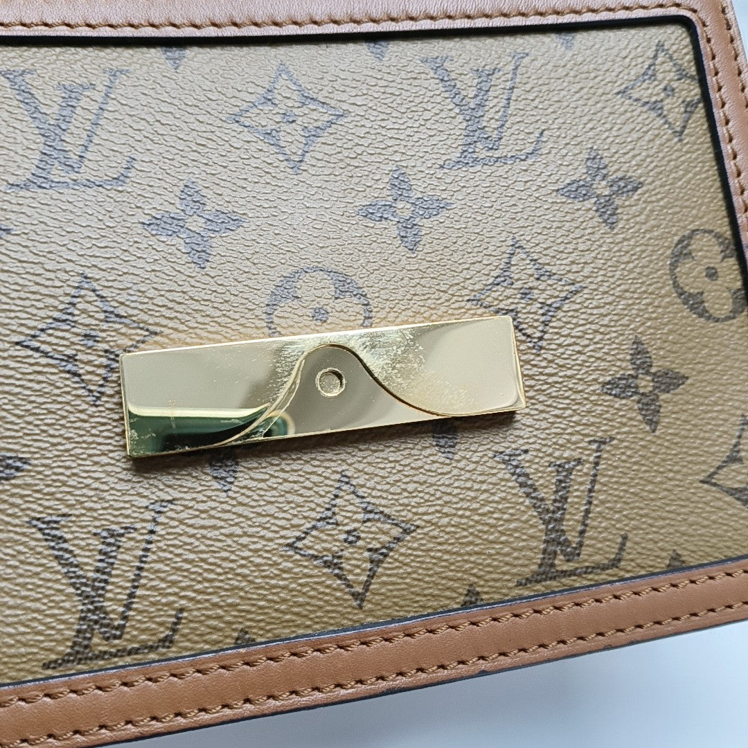 DAUPHINE Mini Monogram Coated Canvas Brown