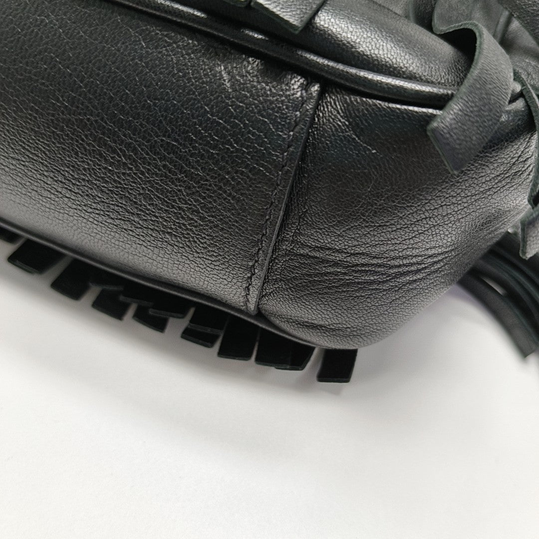 Calfskin Shoulder Bag Black