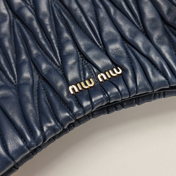Quilted Lambskin Tote Bag Blue