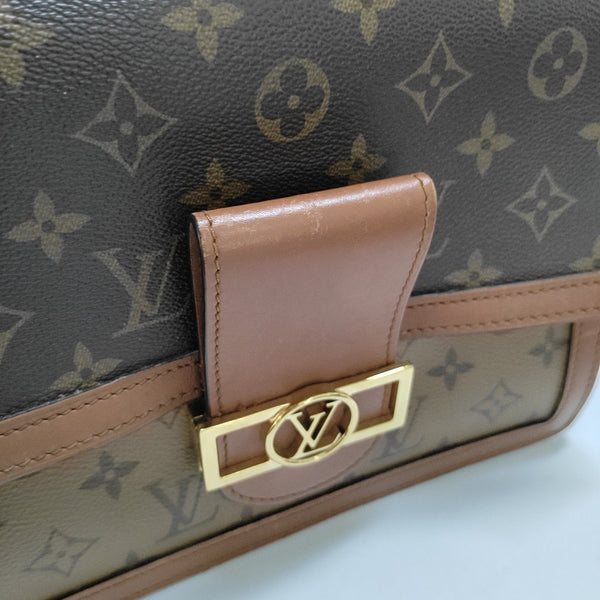DAUPHINE MM Monogram Coated Canvas Brown
