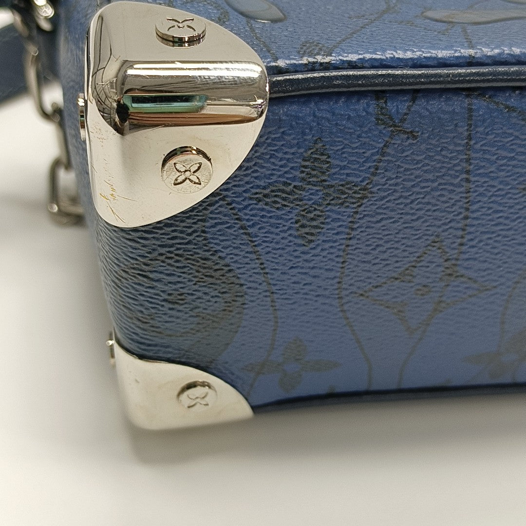 SOFT TRUNK Mini Monogram Coated Canvas Blue