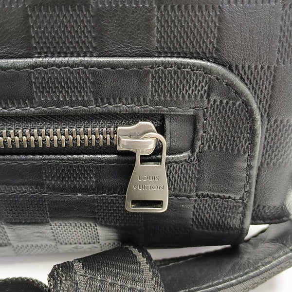 DISTRICT PM Damier Graphite Calfskin Black