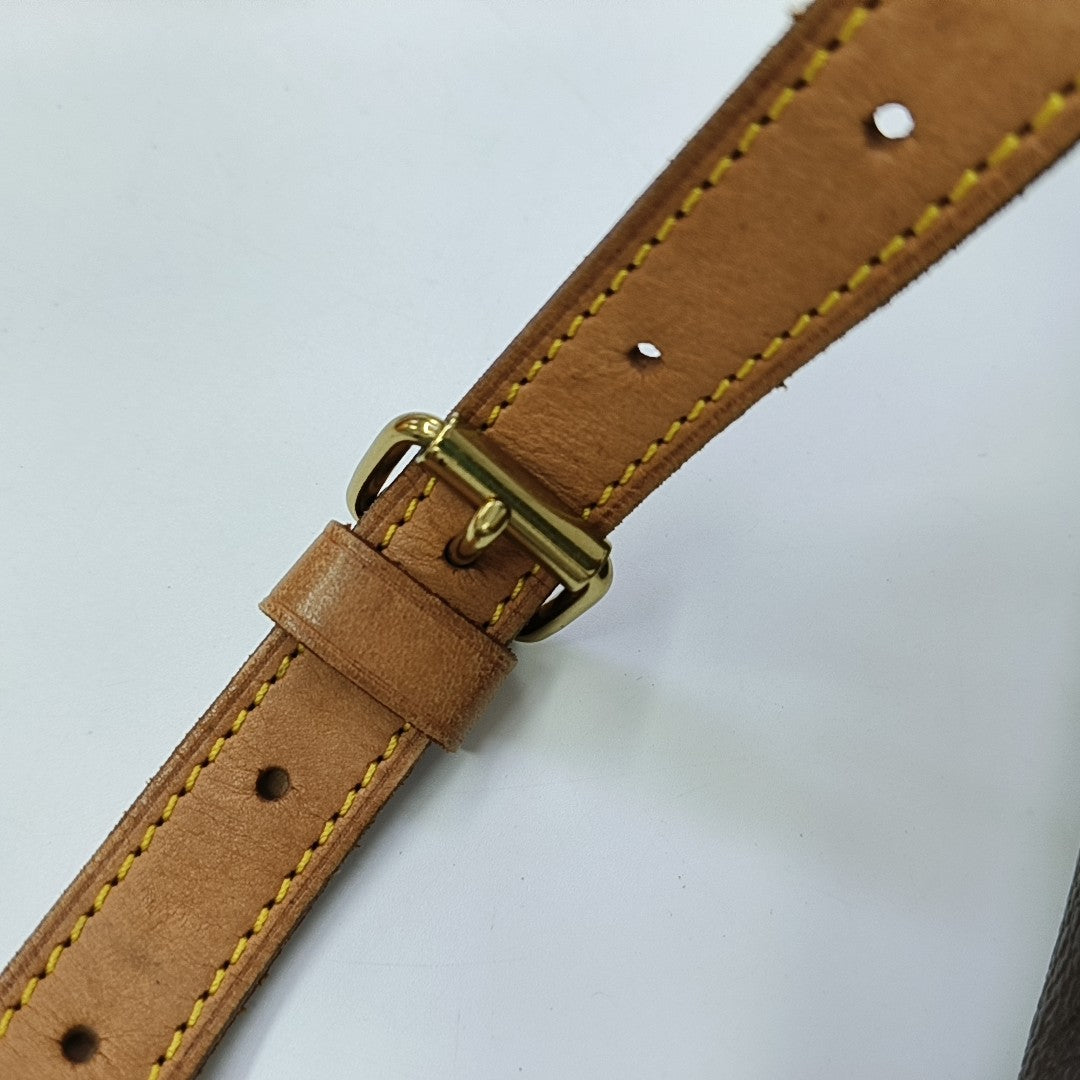 SAUMUR 30 Monogram Coated Canvas Brown