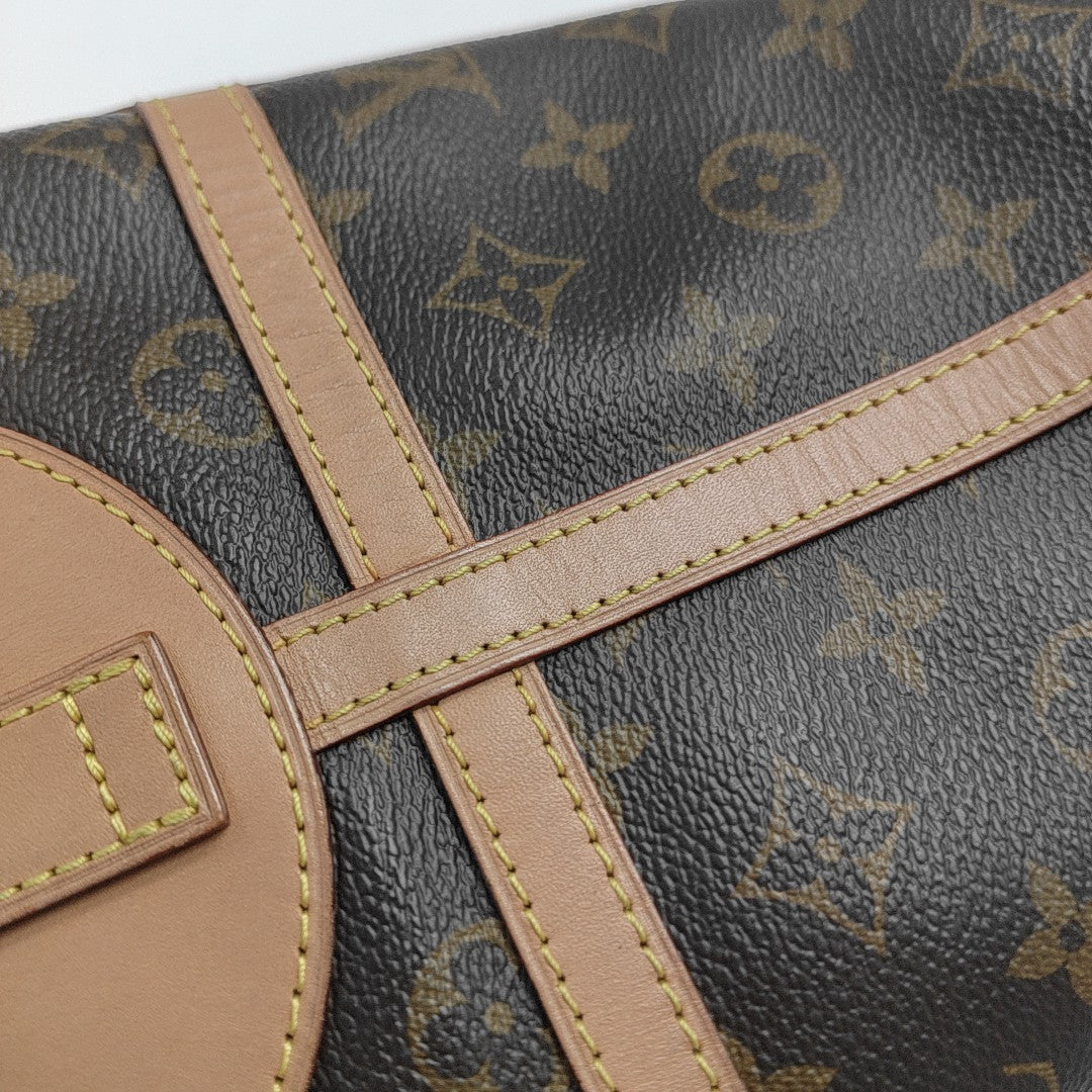 DUFFLE Monogram Coated Canvas Brown
