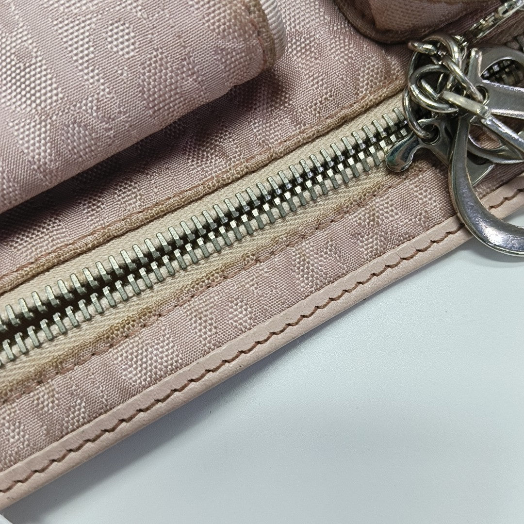 Oblique Canvas Belt Bag Pink