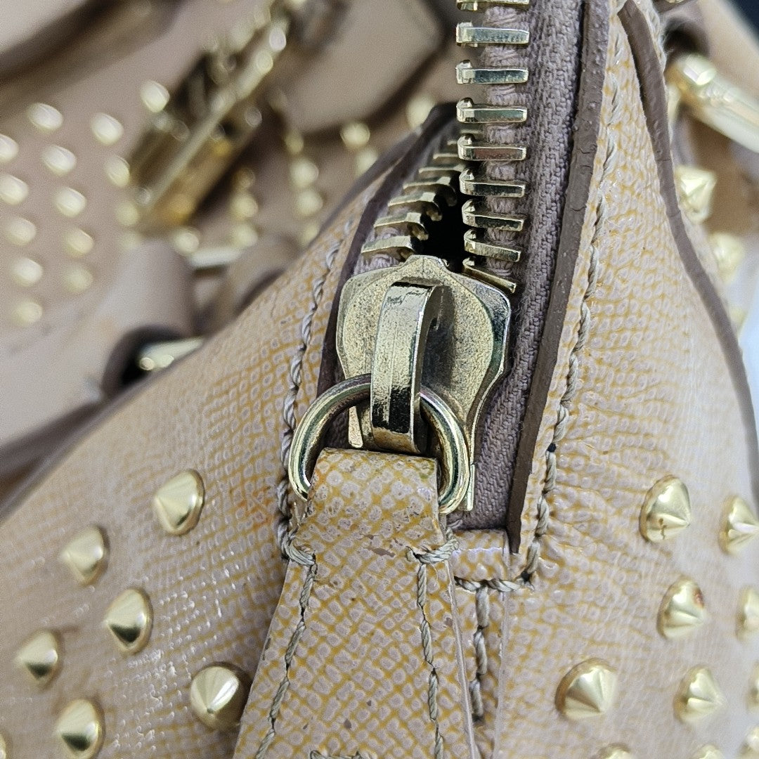 Calfskin Shoulder Bag Brown