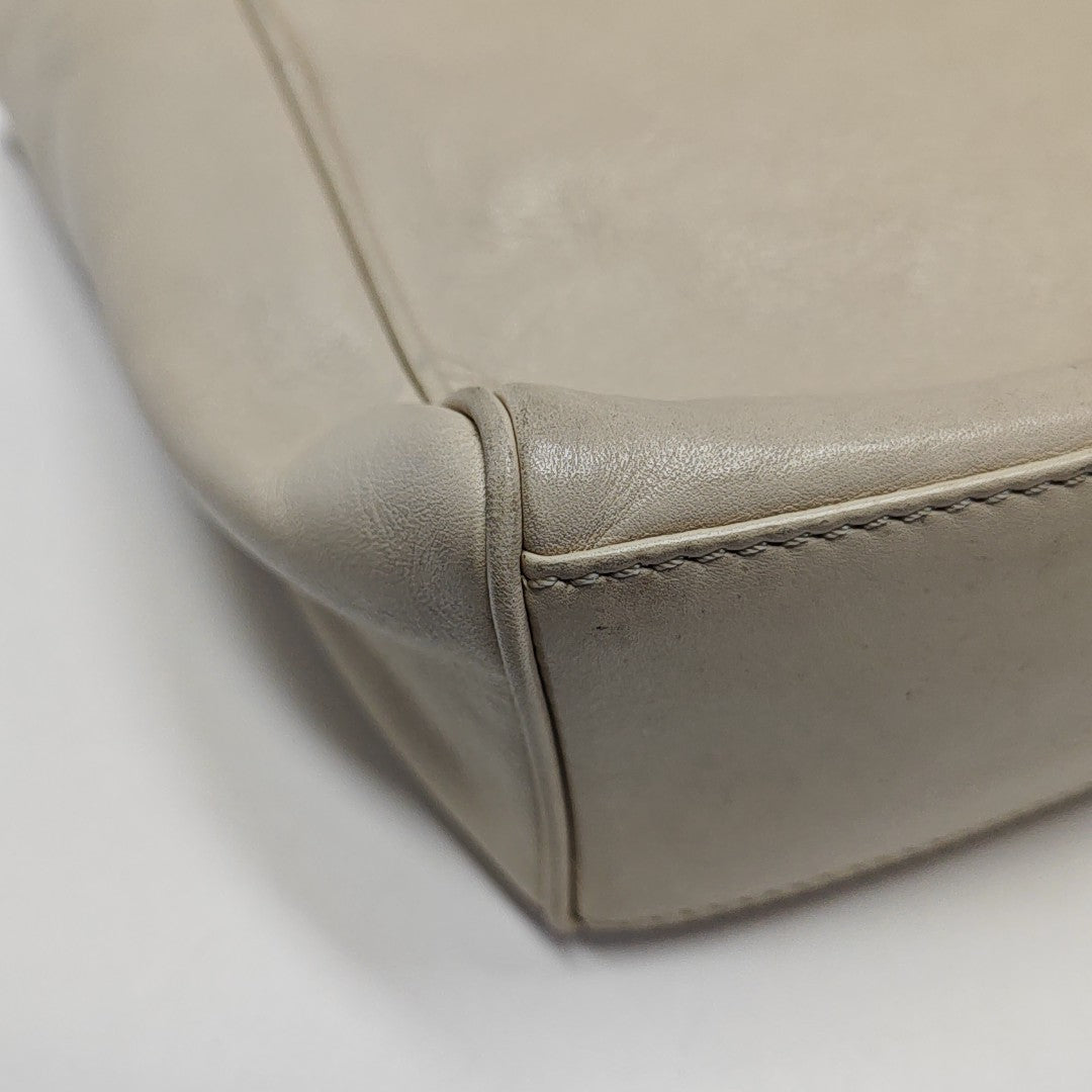 Calfskin Shoulder Bag Beige